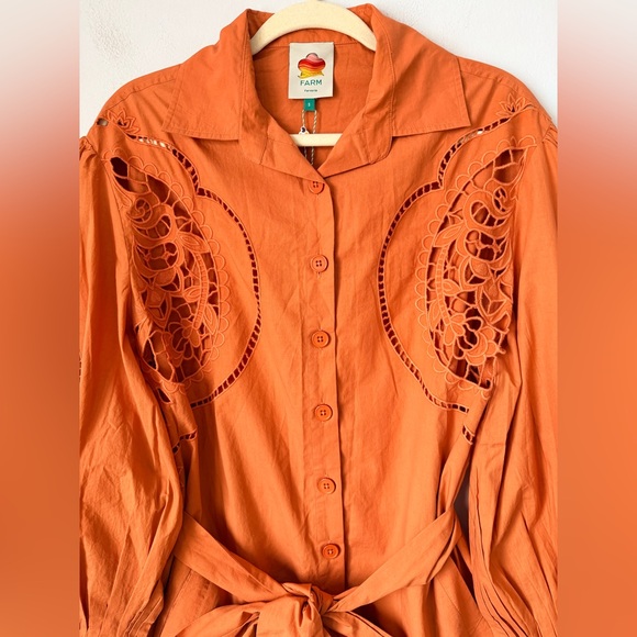 FARM Rio Orange Mini Dress - Picture 6 of 14